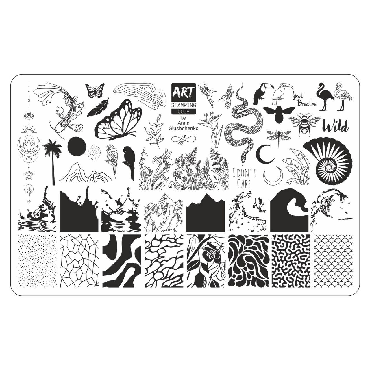 Vakula Nail Stamp Plate #08