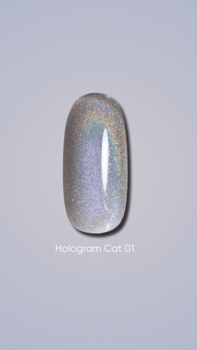 DARK Gel Polish Hologram Cat #01