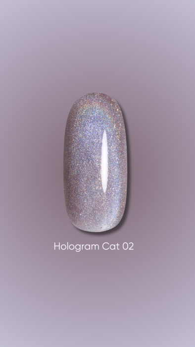 DARK Gel Polish Hologram Cat #02