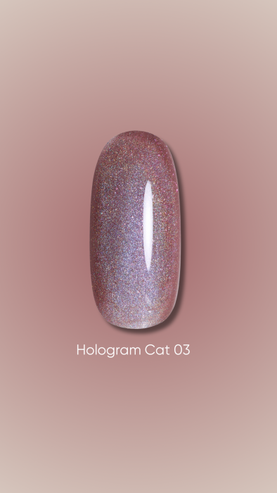 DARK Gel Polish Hologram Cat #03