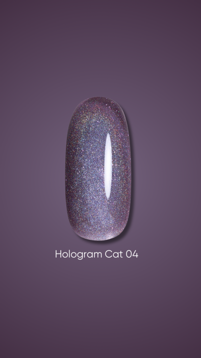 DARK Gel Polish Hologram Cat #04