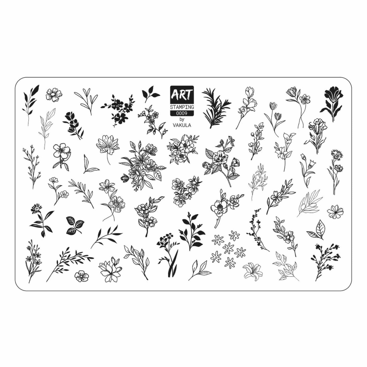 Vakula Nail Stamp Plate #09