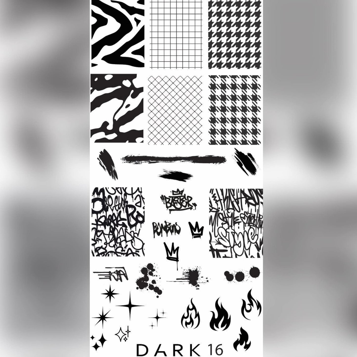 DARK Stamping Plate #16
