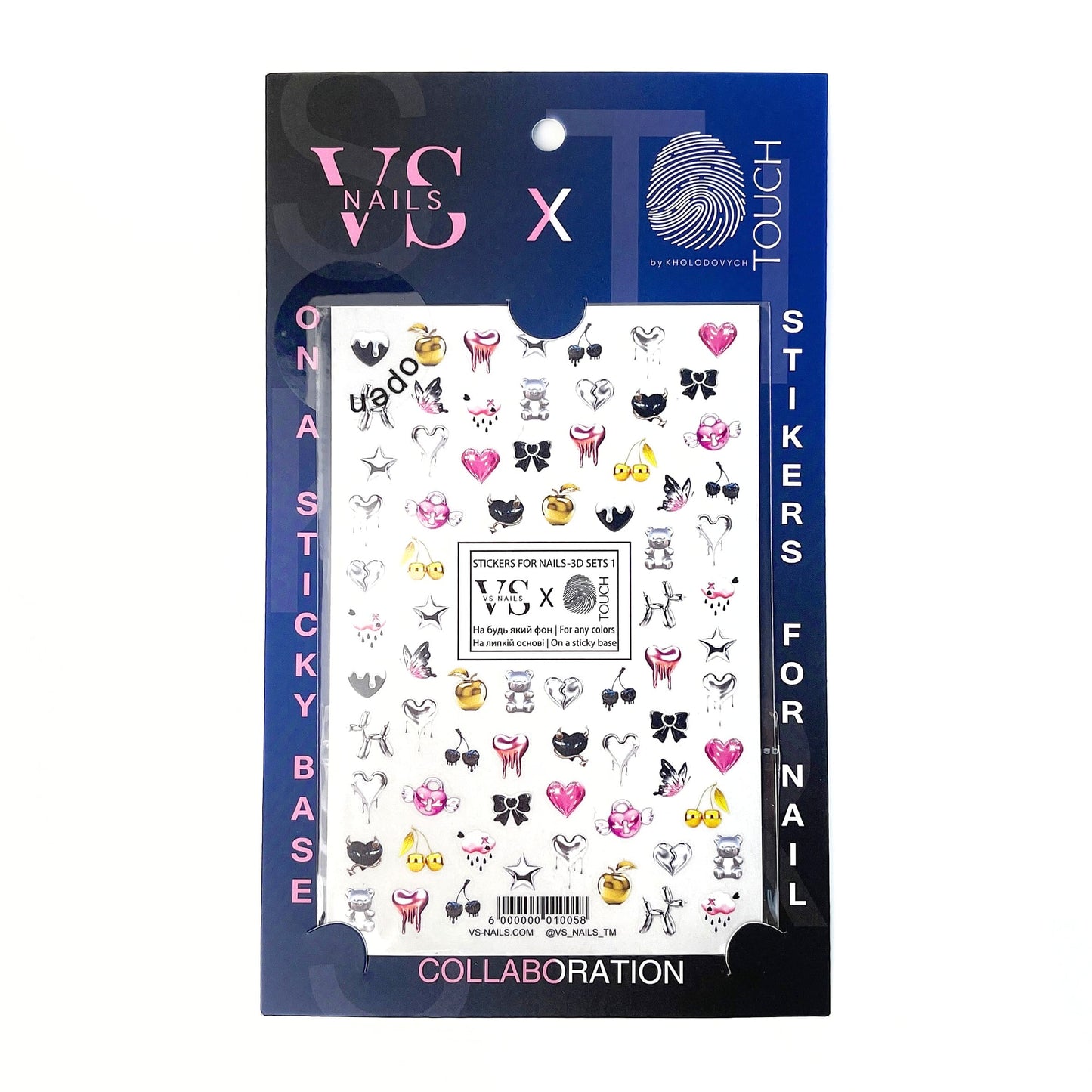 Touch & VS Nails Sticker #3D SETS 1