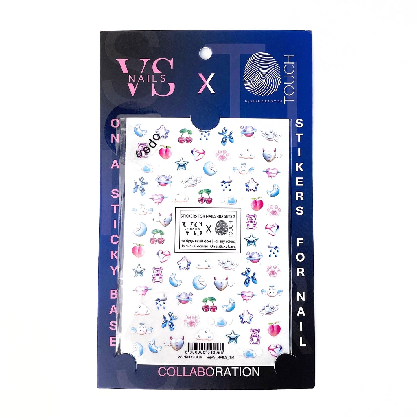 Touch & VS Nails Sticker #3D SETS 2