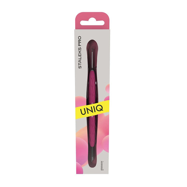STALEKS Pro Uniq 11 Type 2 Manicure Pusher Whith Silicone Handle PQ-11/2