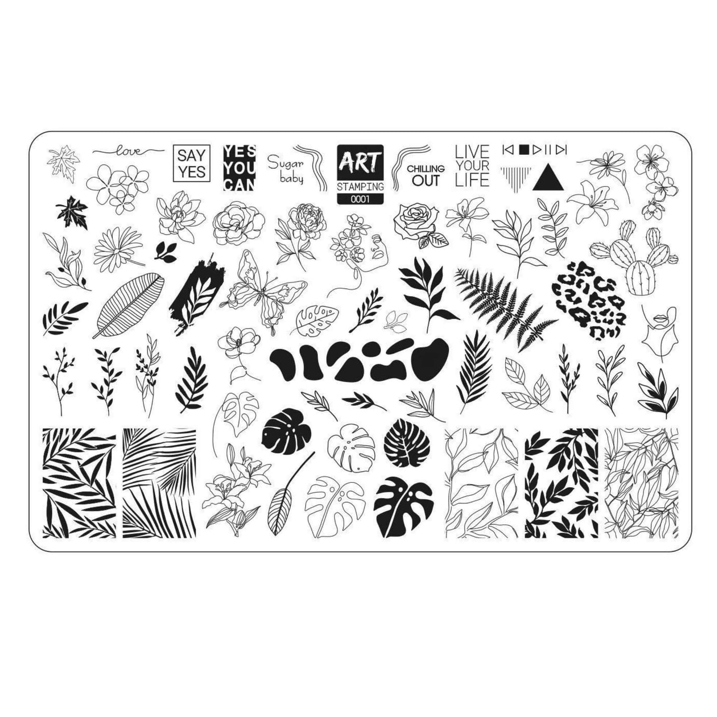Vakula Nail Stamp Plate #01