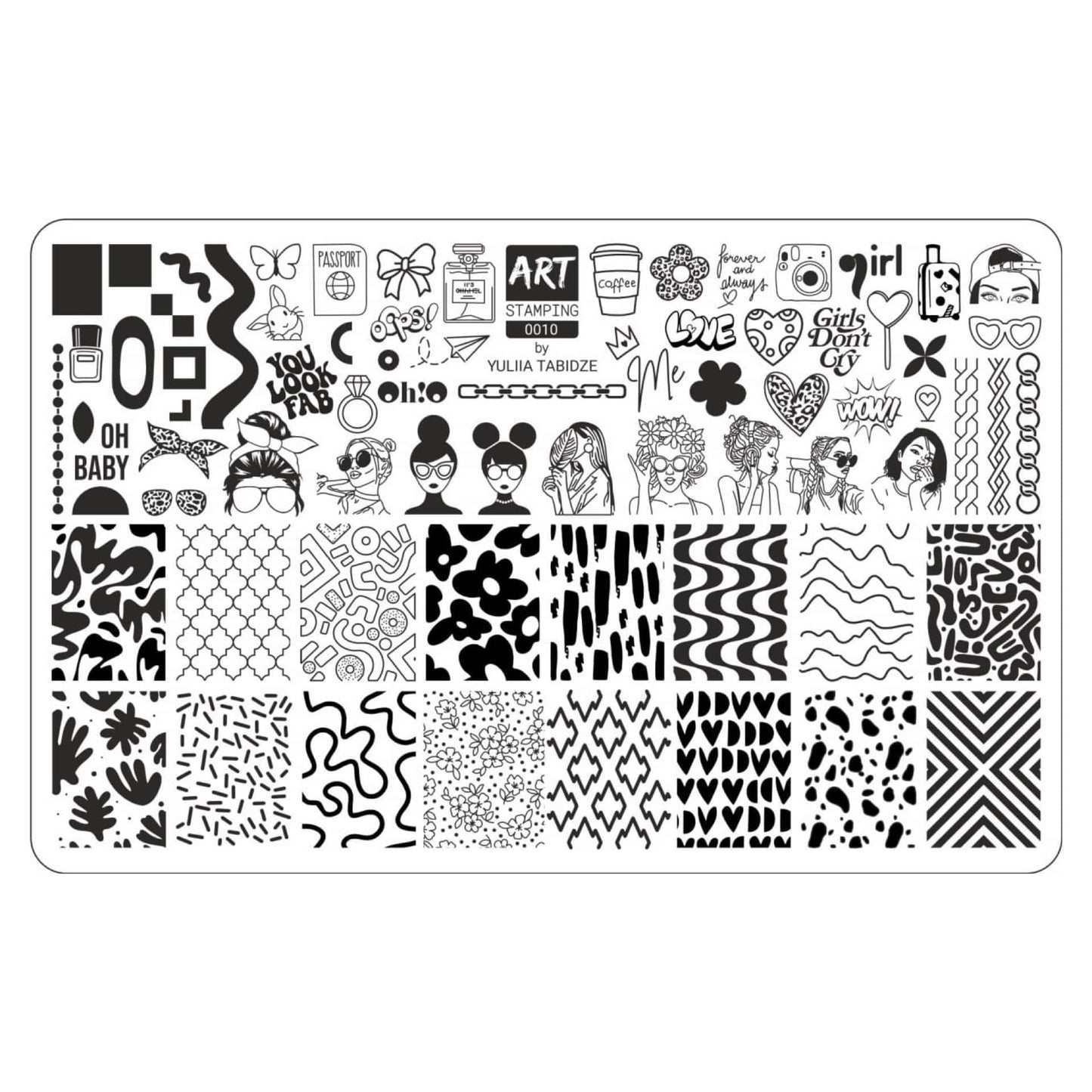 Vakula Nail Stamp Plate #10