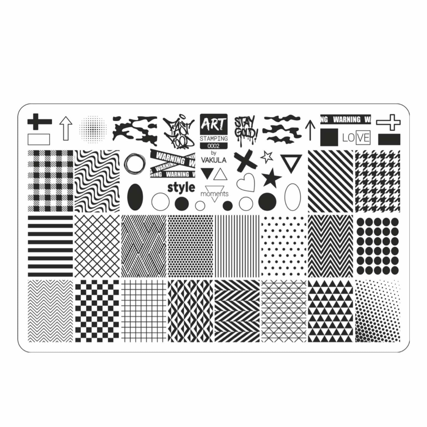 Vakula Nail Stamp Plate #02