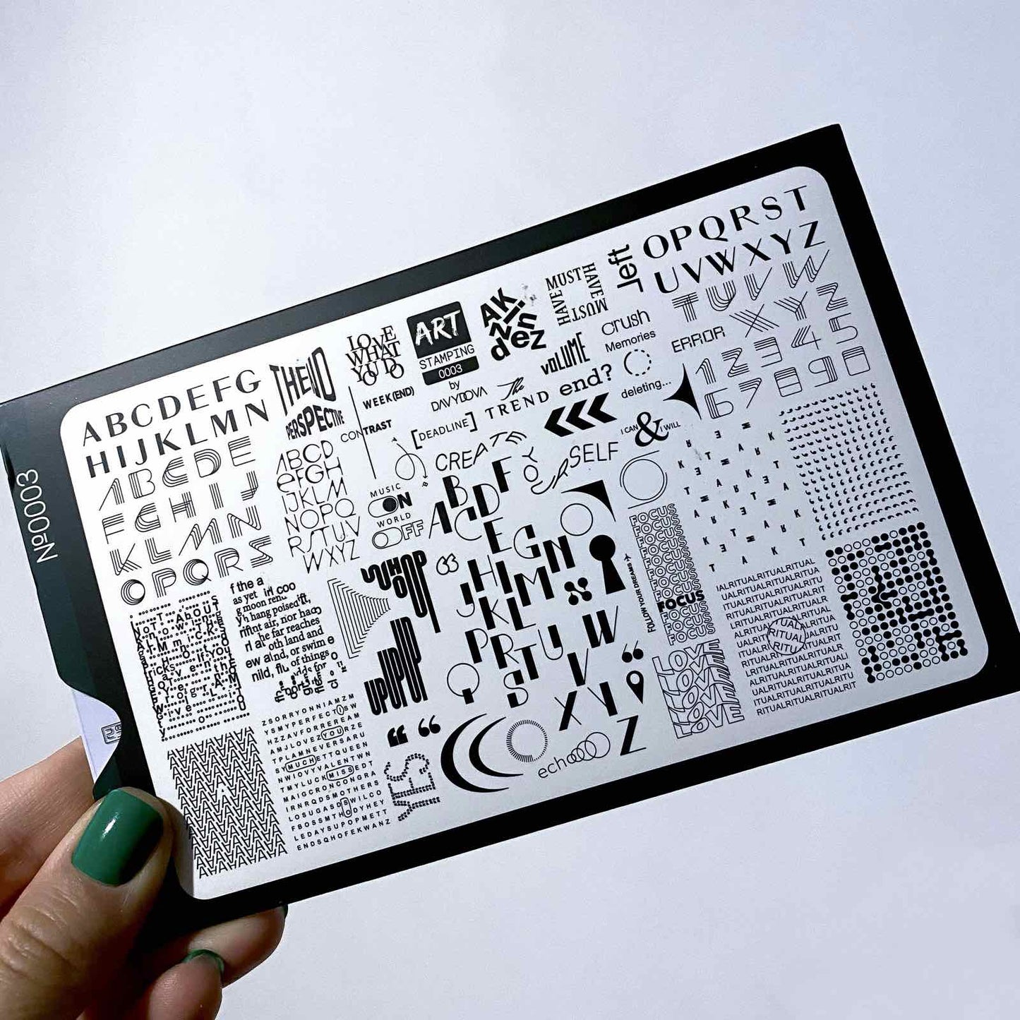 Vakula Nail Stamp Plate #03