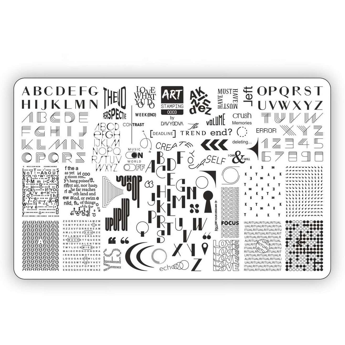 Vakula Nail Stamp Plate #03