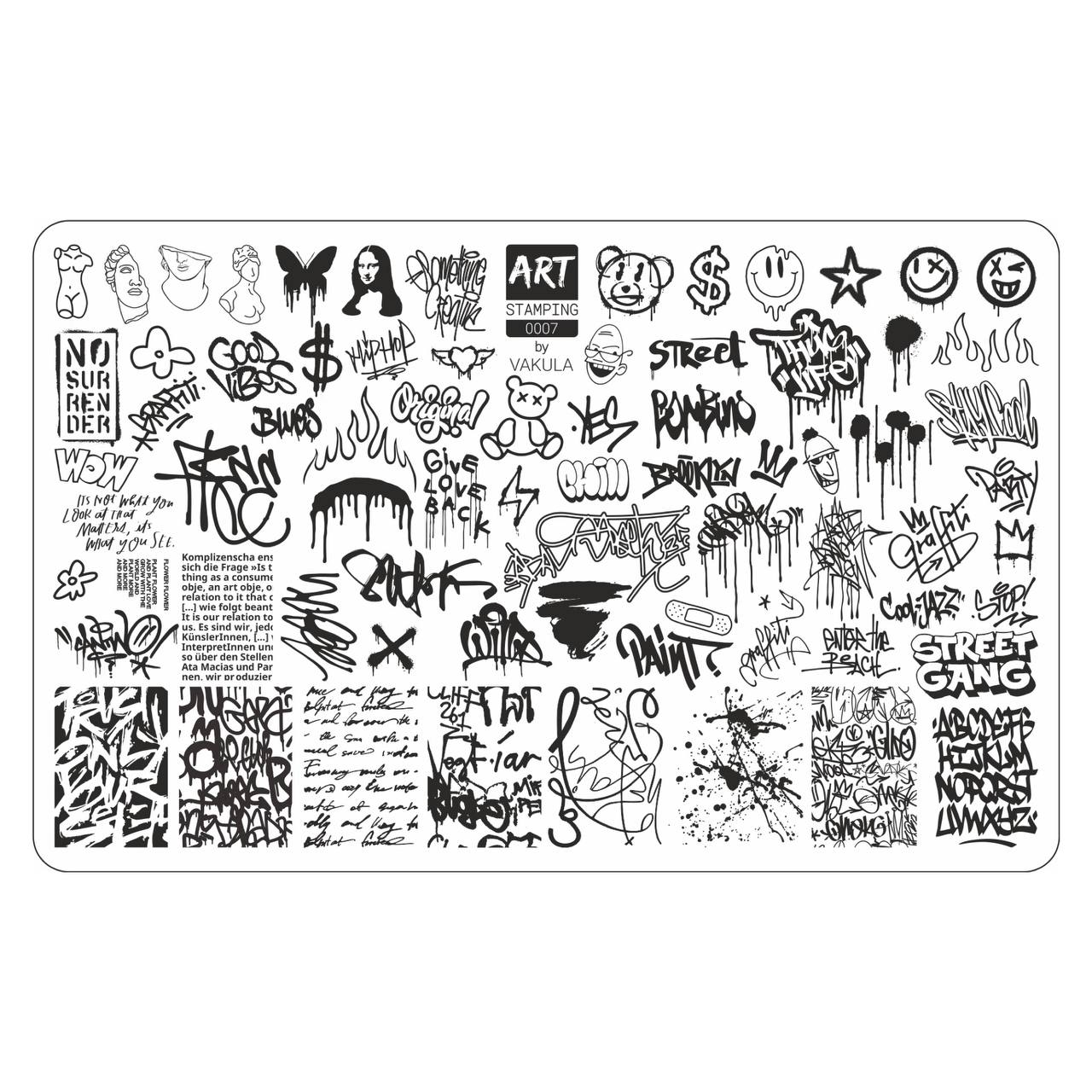 Vakula Nail Stamp Plate #07