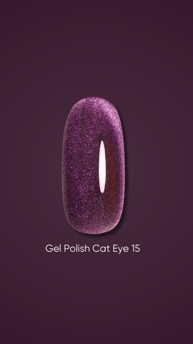 DARK Gel Polish Cat Eye #15