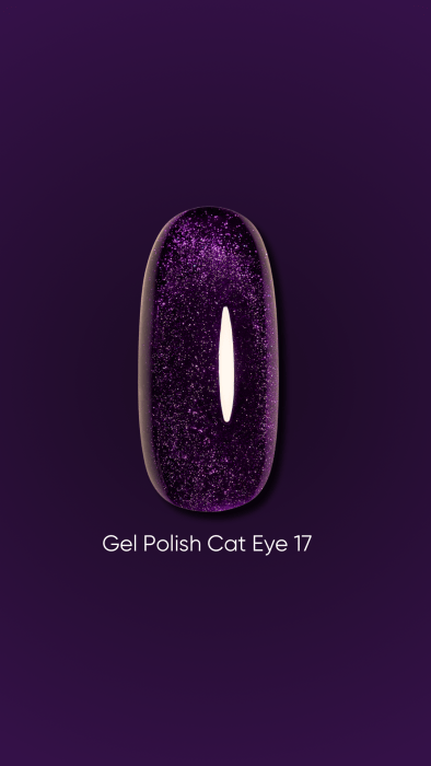 DARK Gel Polish Cat Eye #17