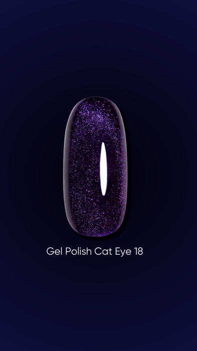 DARK Gel Polish Cat Eye #18