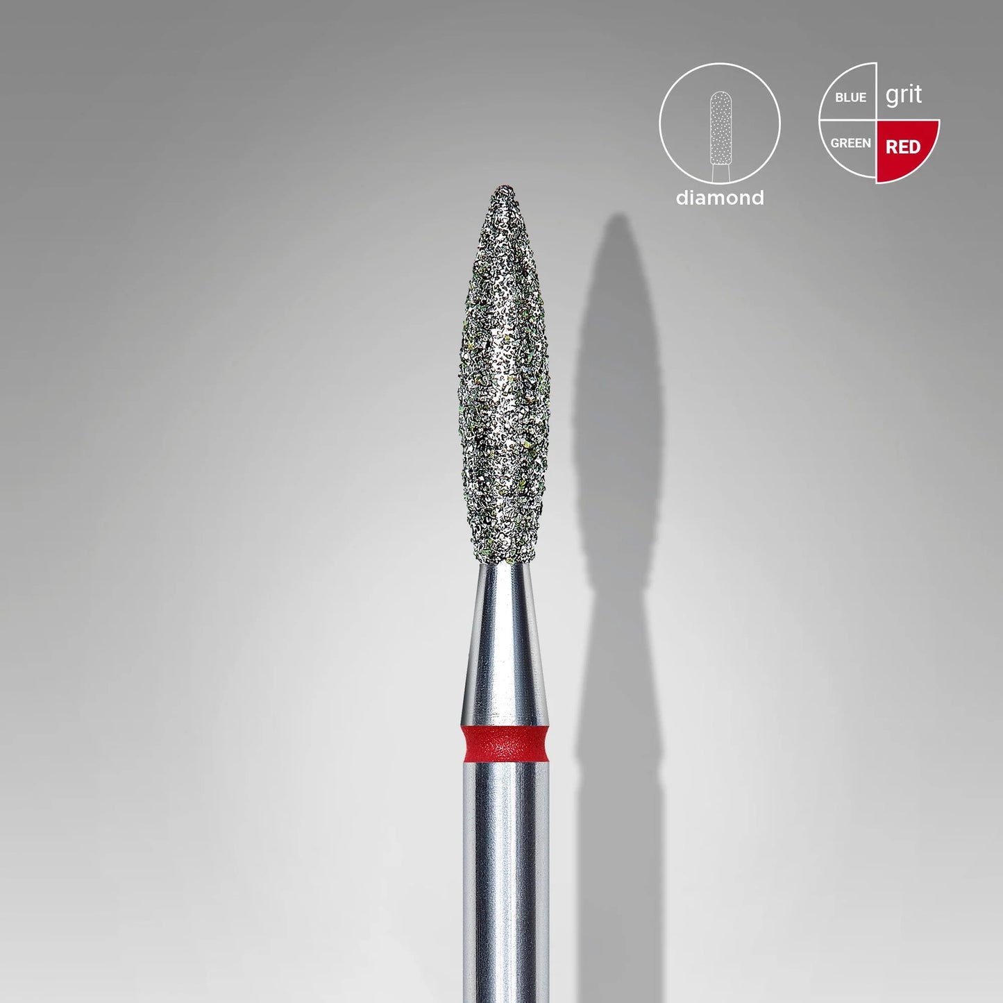 Staleks Diamond Bit #Flame Red 2.3/10mm