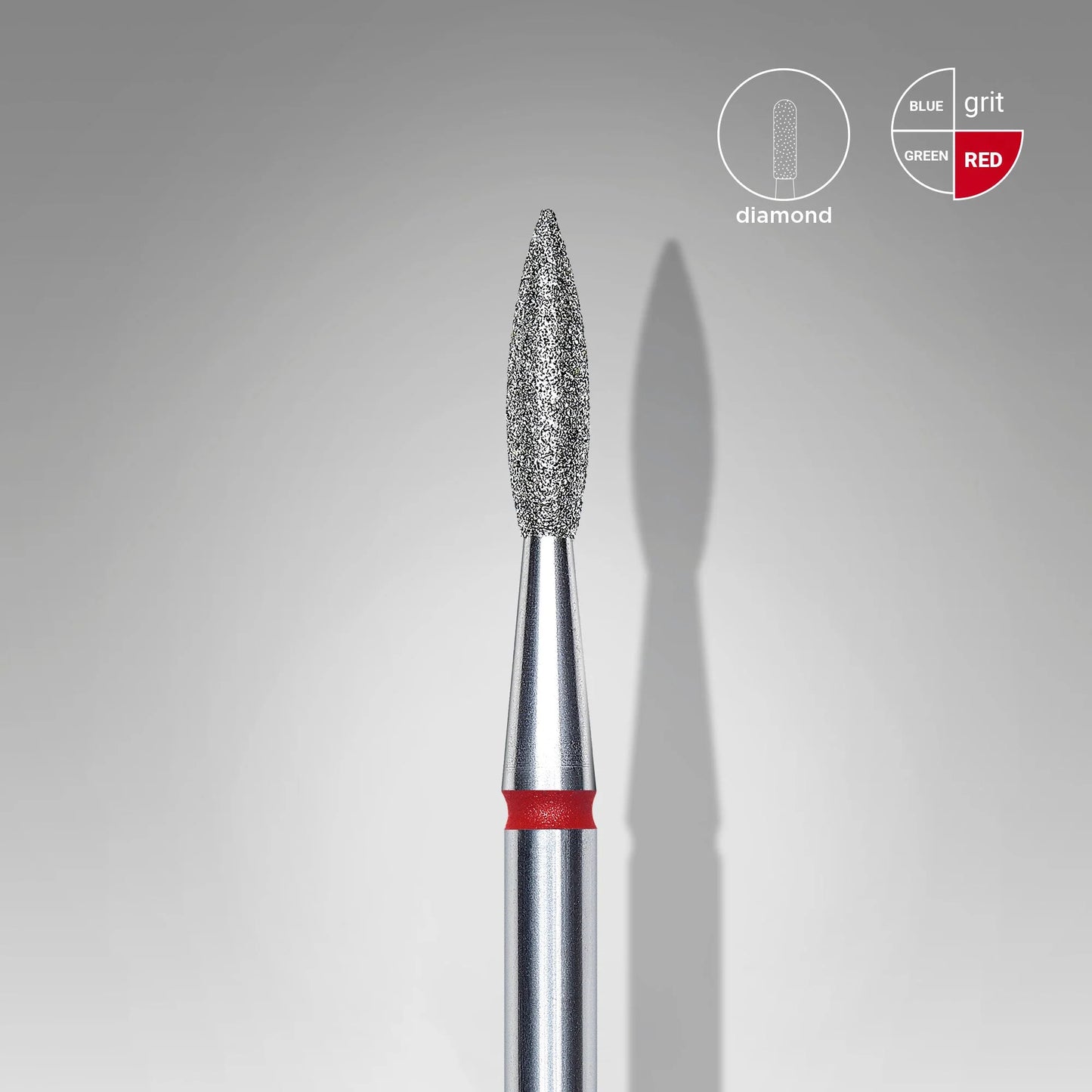 Staleks Diamond Bit #Flame Red FA11/2.1/8mm