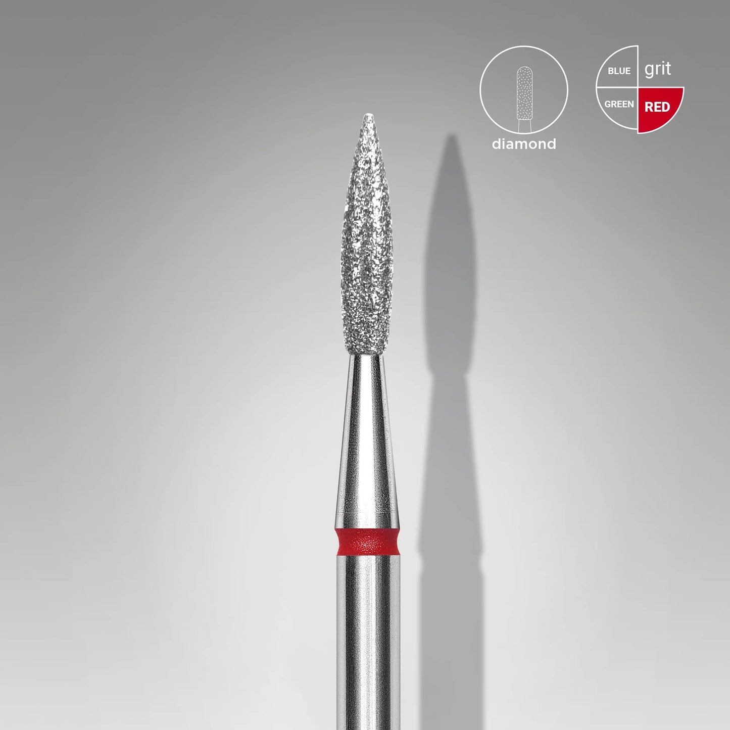 Staleks Diamond Bit #Flame Red 2.3/8mm