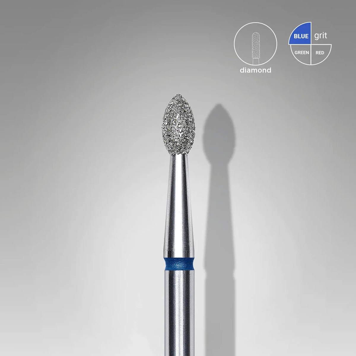 Staleks Diamond Bit – Pointed Bud 2.5 × 4.5 mm, Blue
