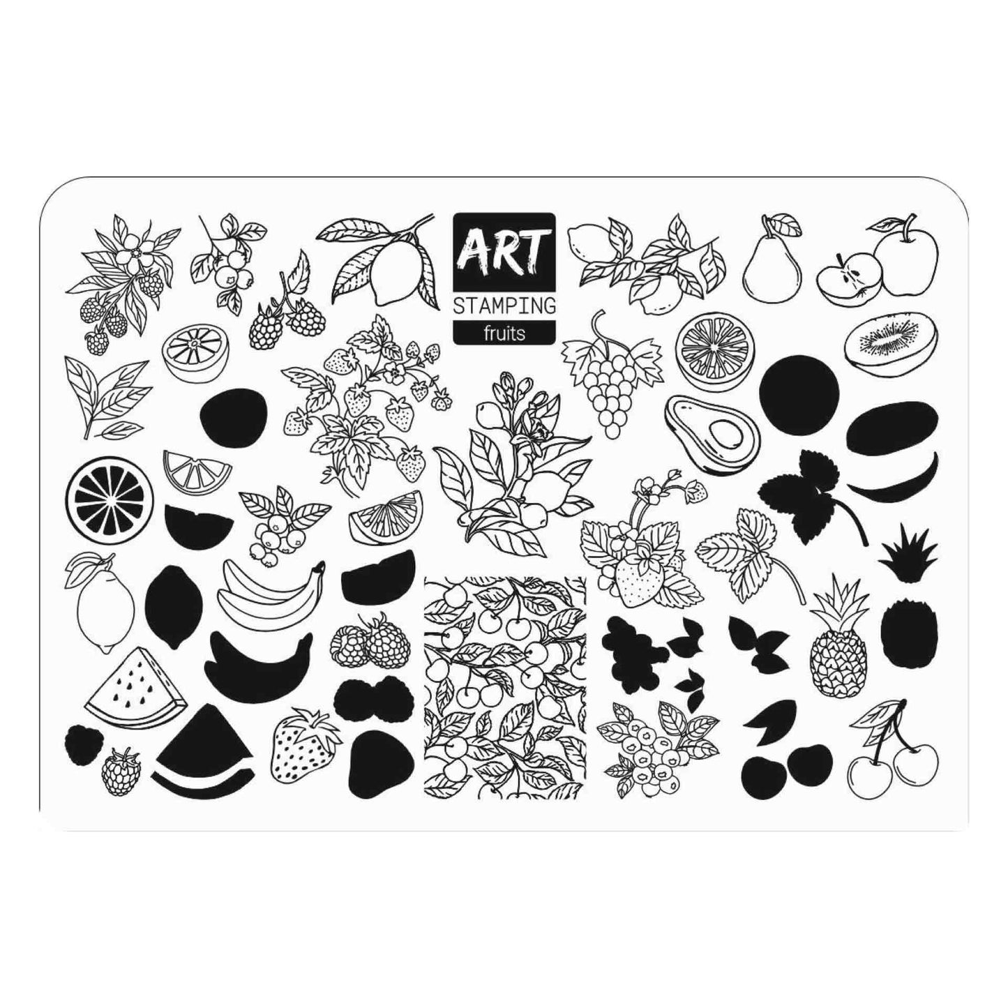 Vakula Nail Stamp Plate #Fruits