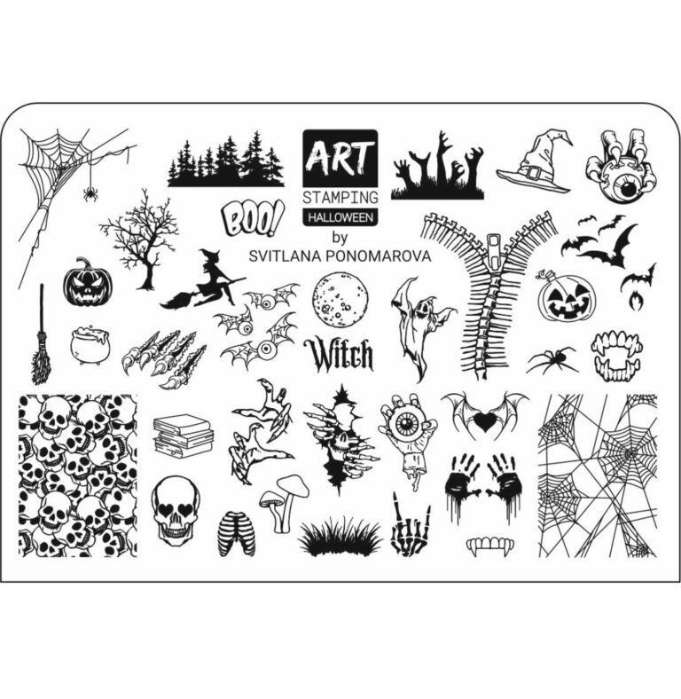 Vakula Nail Stamp Plate #Halloween