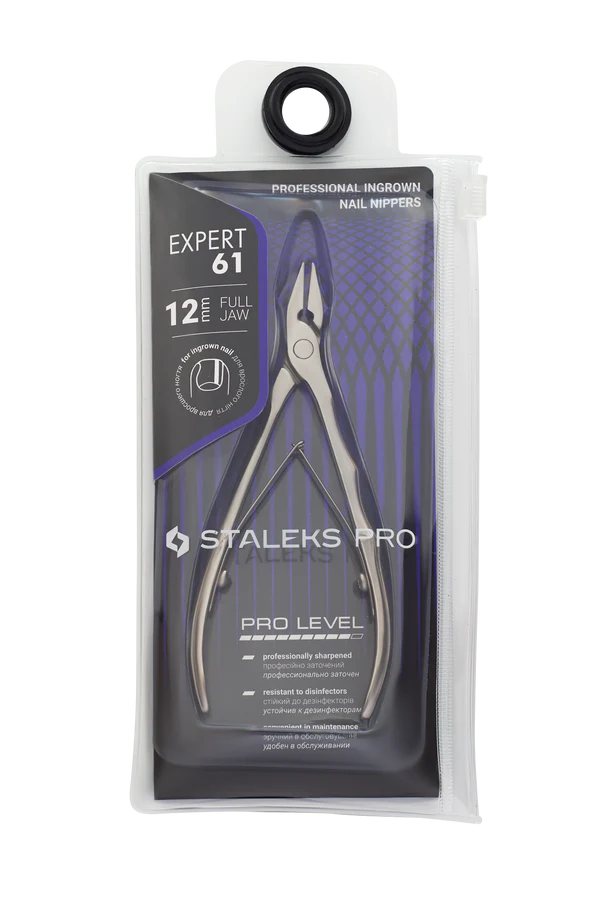 Staleks Pro Expert 61,12 mm Professional Ingrown Nail Nippers, NE-61/12
