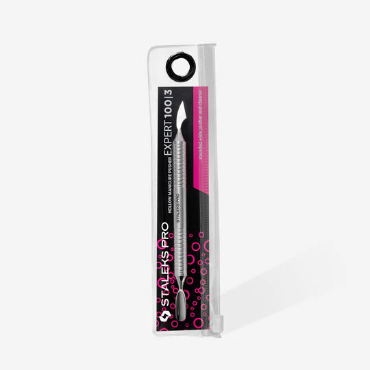 STALEKS Pro Expert 100 Type 3 Hollow Manicure Pusher+Cleaner PE-100/3