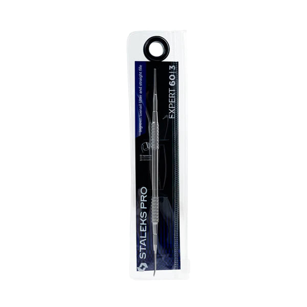 Staleks Pro EXPERT 60 TYPE 3 Pedicure Pusher (straight nail file and file with a bent end) PE-60/3