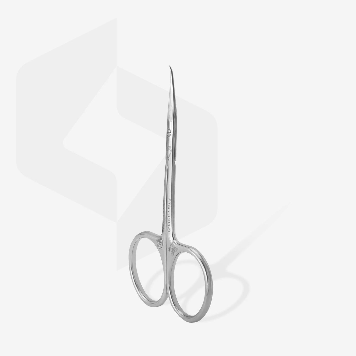 Staleks Pro Exclusive 21 Type 2 (Magnolia) Professional cuticle scissors with hook SX-21/2m