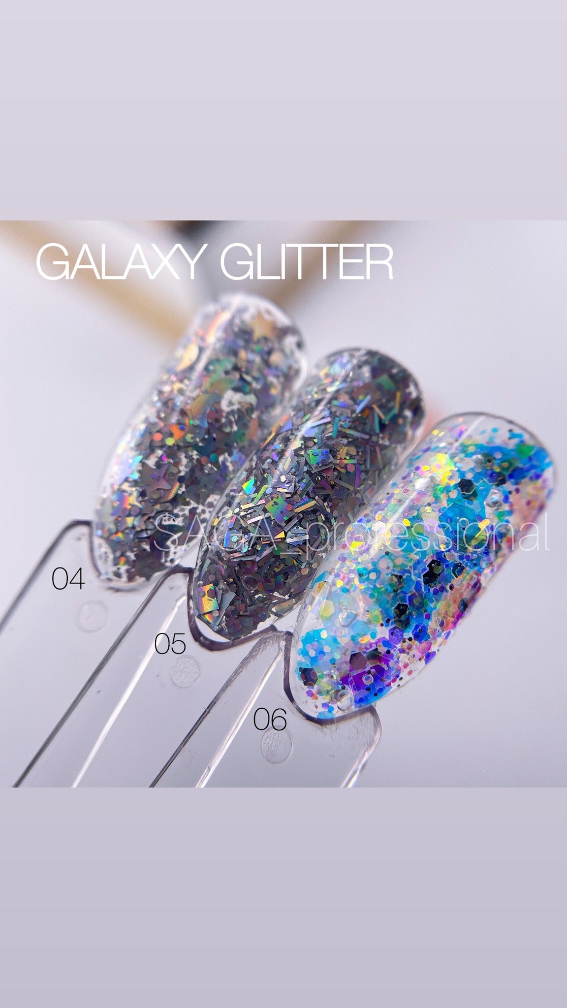 Saga Galaxy Glitter Gel #04