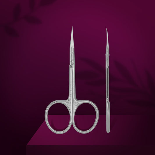 Staleks Pro Exclusive 23 Type 2 (Magnolia) Professional cuticle scissors with hook SX-23/2m