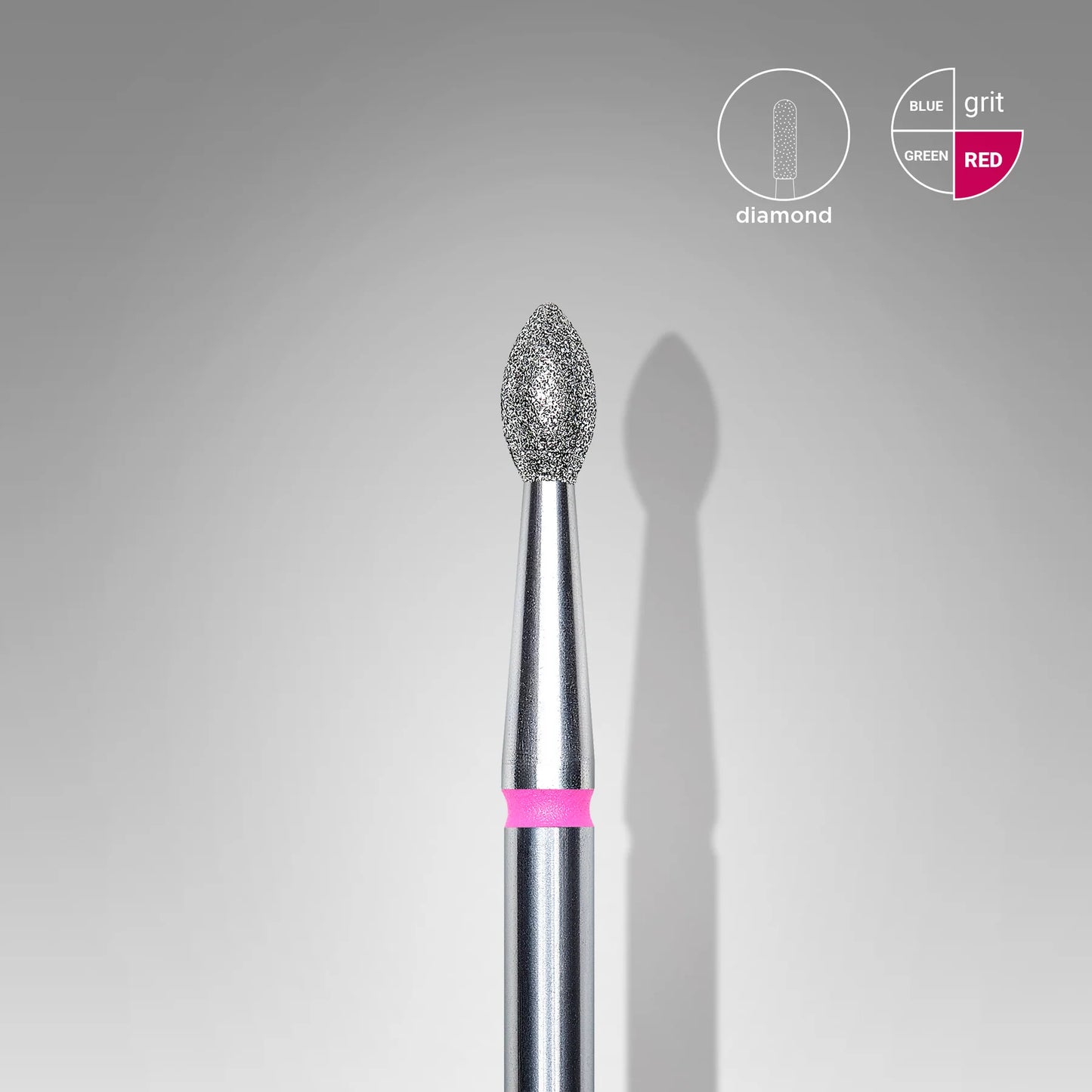 Staleks Pro Diamond Drill Bit #Red 2.5/4.5mm