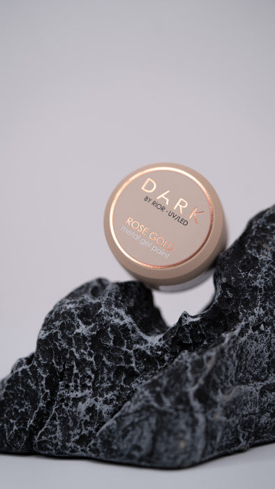DARK Rose Gold metal gel paint