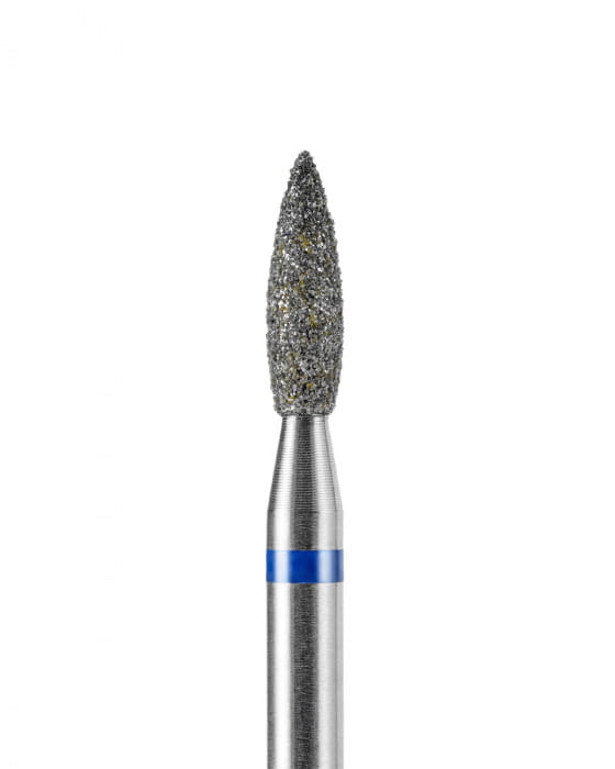 DARK Diamond Bit – Sharp Flame 2.3 × 8 mm, Blue