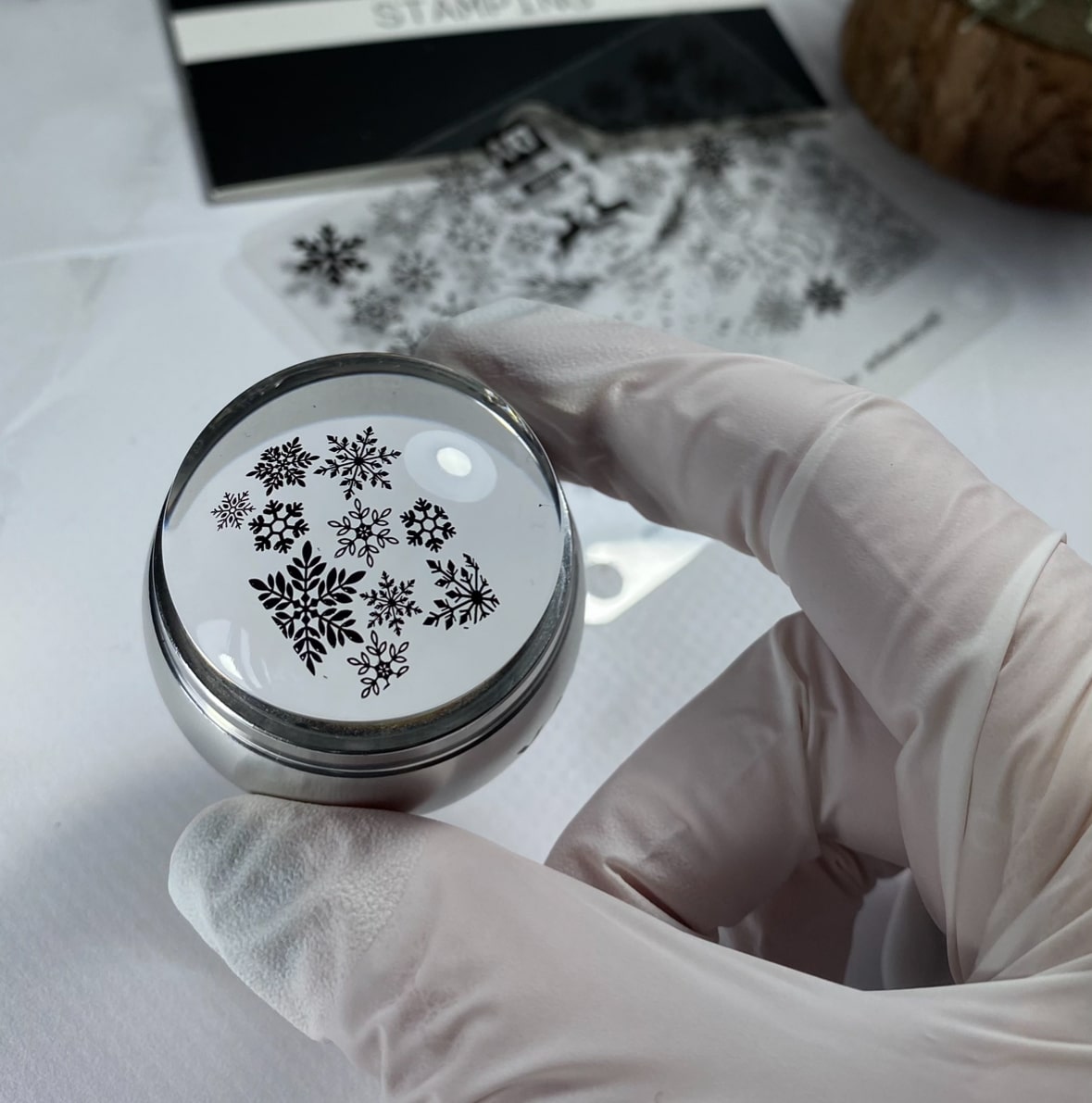 Vakula Nail Stamp Plate #Winter