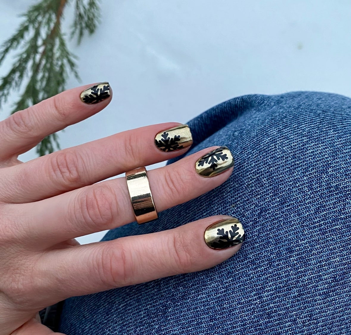 Vakula Nail Stamp Plate #Winter