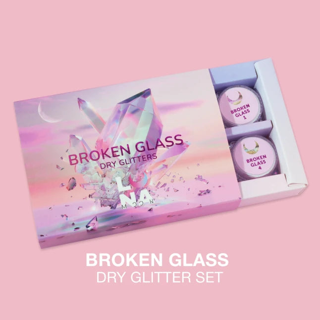 LUNA Nail Dry Glitter Set #Broken Glass