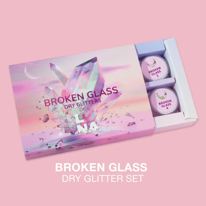 LUNA Nail Dry Glitter Set #Broken Glass