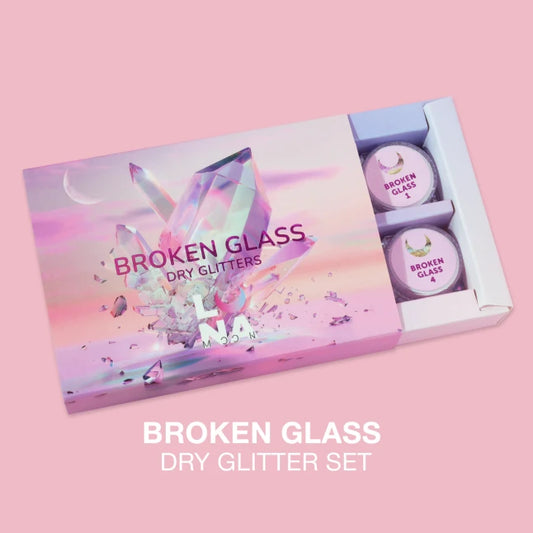 LUNA Nail Dry Glitter Set #Broken Glass