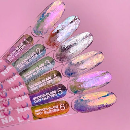 LUNA Nail Dry Glitter Set #Broken Glass