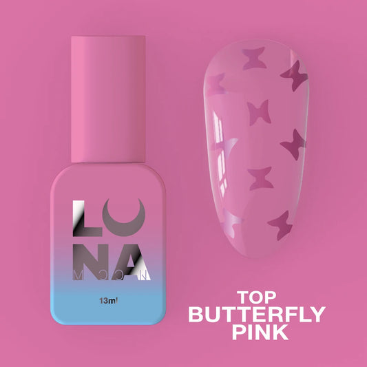 LUNA Top Butterfly Pink