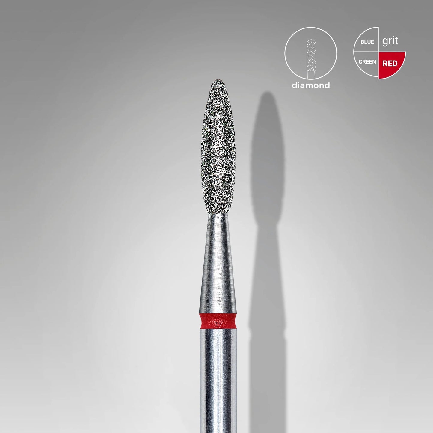 Staleks Diamond Bit #Flame Red FA10/2.1/8mm