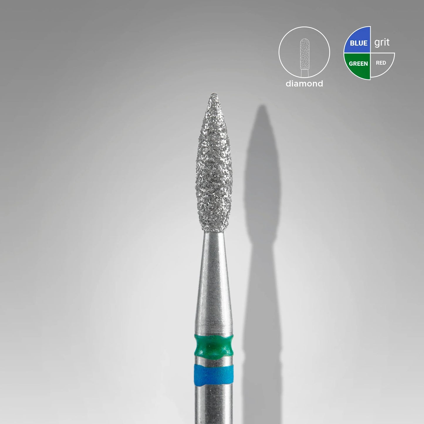 Staleks Diamond Bit #Flame Blue-Green 2.1/8mm