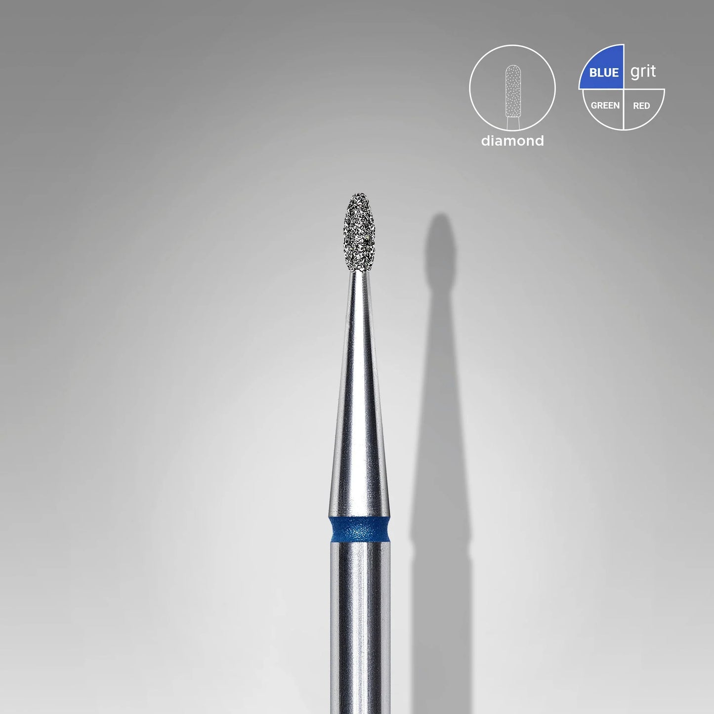Staleks Diamond Bit #Rounded Bud Blue 1.2/3mm