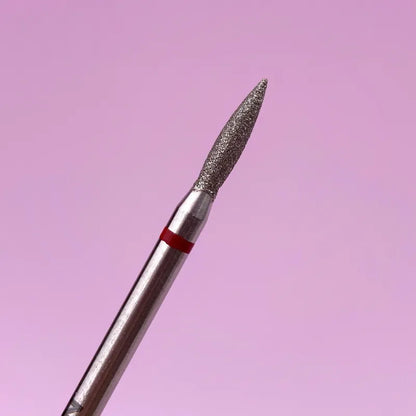 LUNA Diamond Bit – Flame 1.8 × 8.4 mm, Red