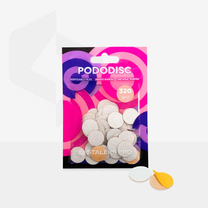 Staleks Expert Pododisc S (15 mm) Soft Foam Pedicure Disc Refills – 50 pcs