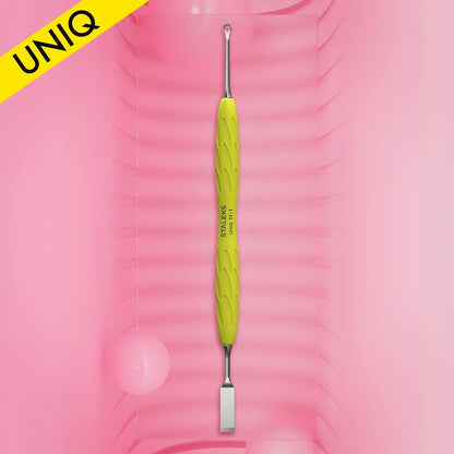 Staleks Uniq 11 Type 1 Manicure Pusher with Silicone Handle