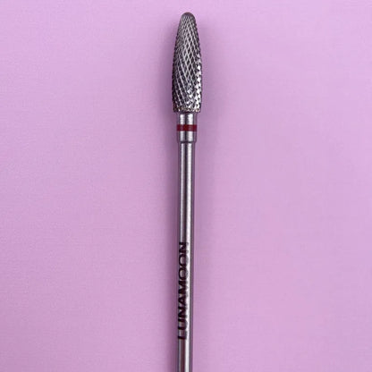 LUNA Carbide Bit – Slim Corn 4.0 mm, Soft Red