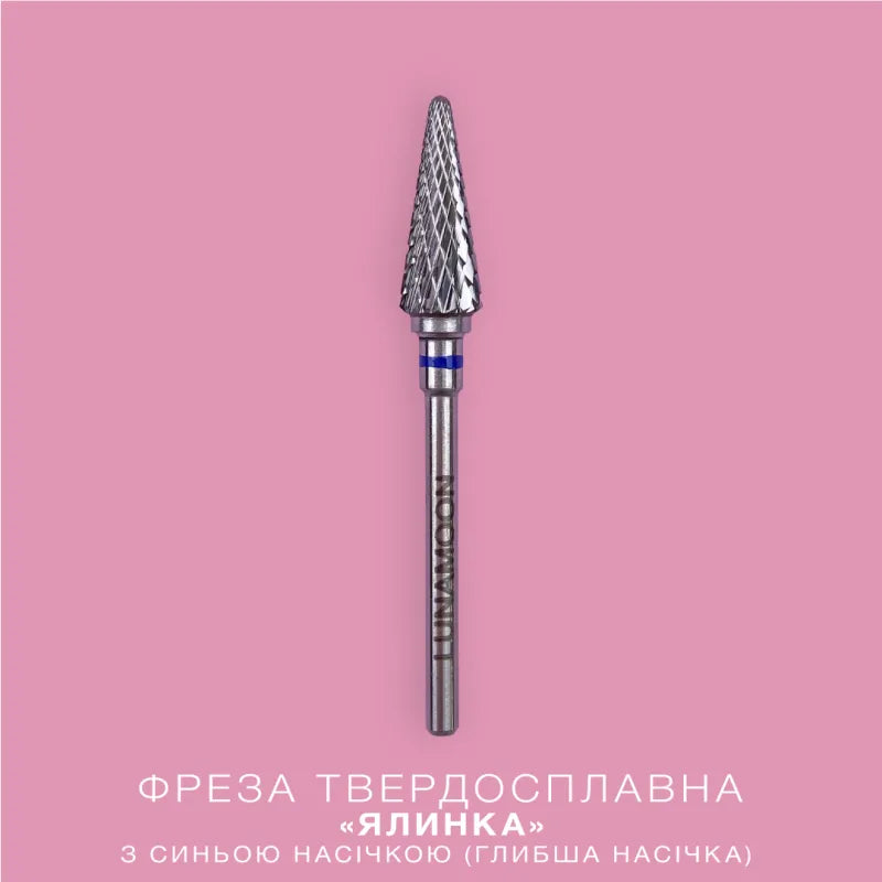 LUNA Carbide Bit – Tapered Cone 4.2 mm, Blue, Deep Cut
