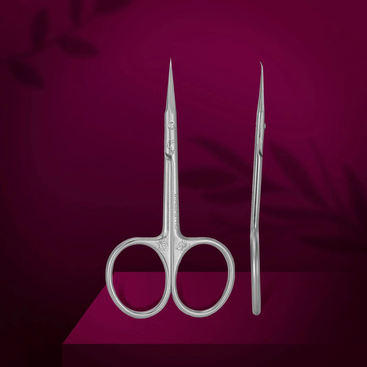 Staleks Pro Exclusive 21 Type 2 (Magnolia) Professional cuticle scissors with hook SX-21/2m